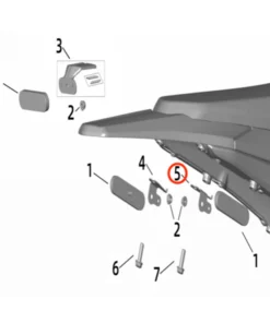 Ultra Bee Rear Reflector Bracket (RIGHT)