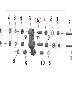 Ultra Bee Rear Shock Linkage Inner Bushing #2