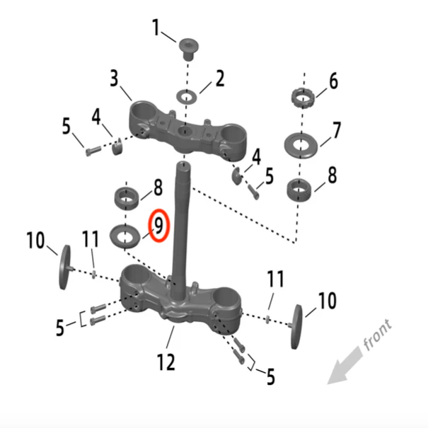 Ultra Bee Bottom Steering Gasket - Image 2